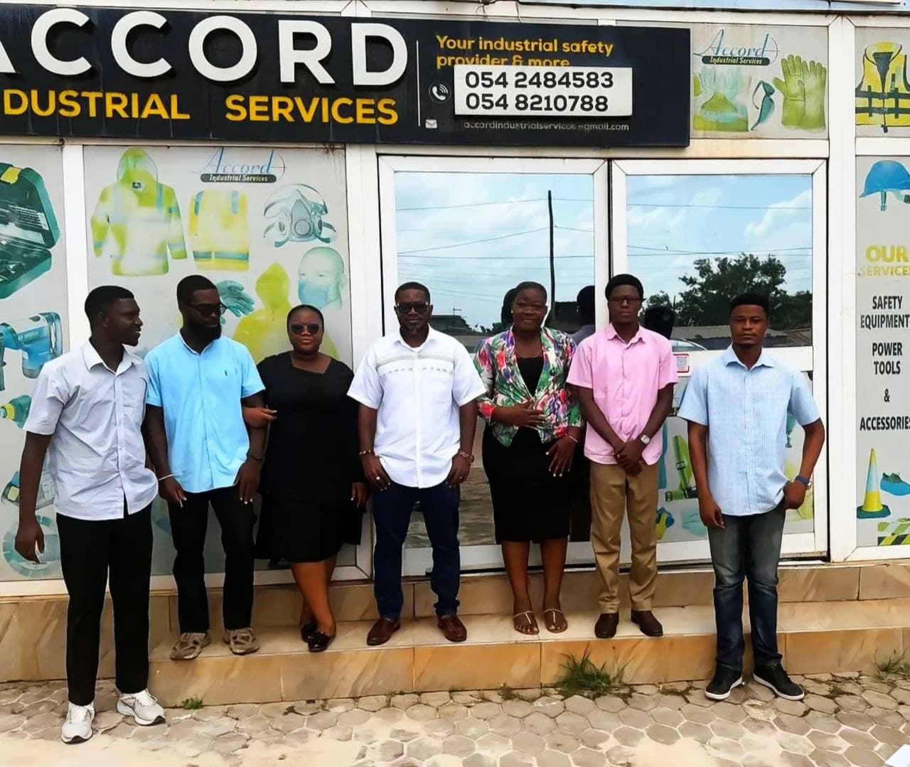 The Accord team outside their store
